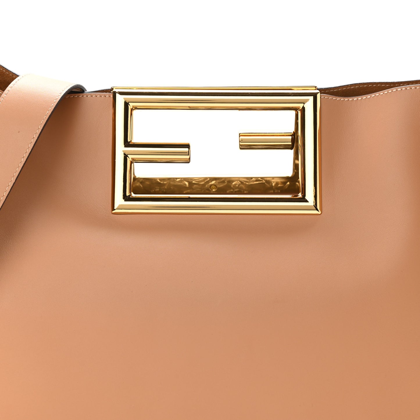 Vitello King Medium Fendi Way Tote Miele Scuro