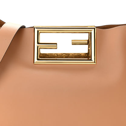 Fendi Vitello King Medium Fendi Way Tote Miele Scuro 7 of 9