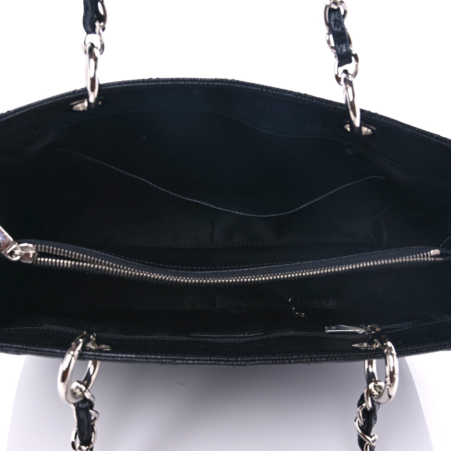 Caviar Quilted Grand Shopping Tote GST Black