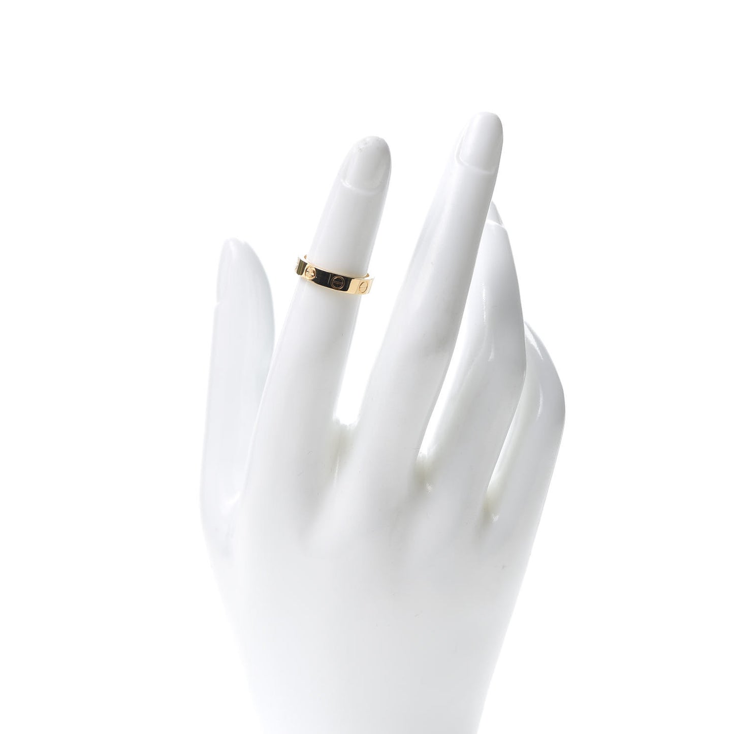 18K Yellow Gold 3.5mm LOVE Wedding Band Ring 46 3.75