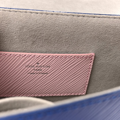 Louis Vuitton Epi Twist Shoulder Bag MM Pink Blue 5 of 8