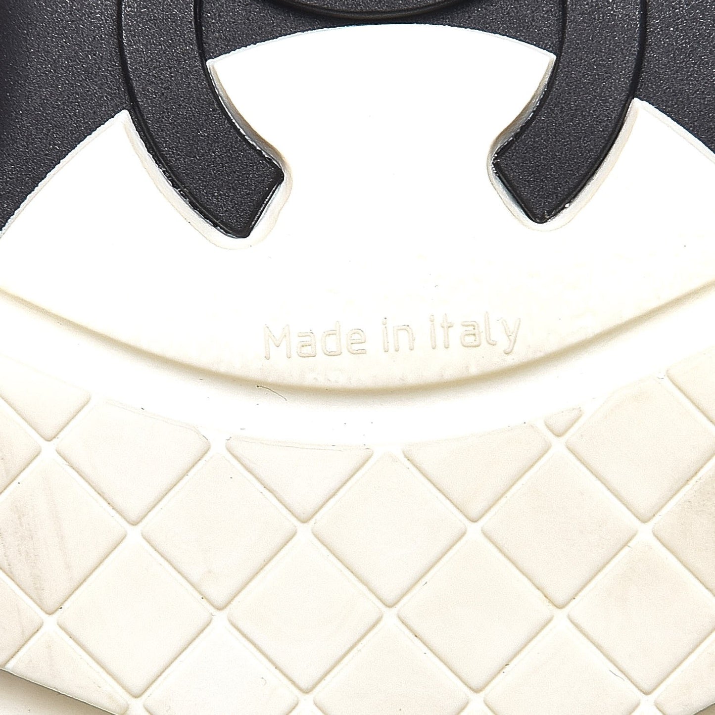 Calfskin Neoprene CC Sneakers 37.5 Black White