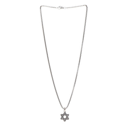 David Yurman Sterling Silver Star of David Pendant Necklace 3 of 5