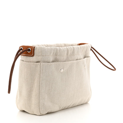Hermes Canvas Barenia Fourbi 20 PM Pouch Naturel Fauve 3 of 10