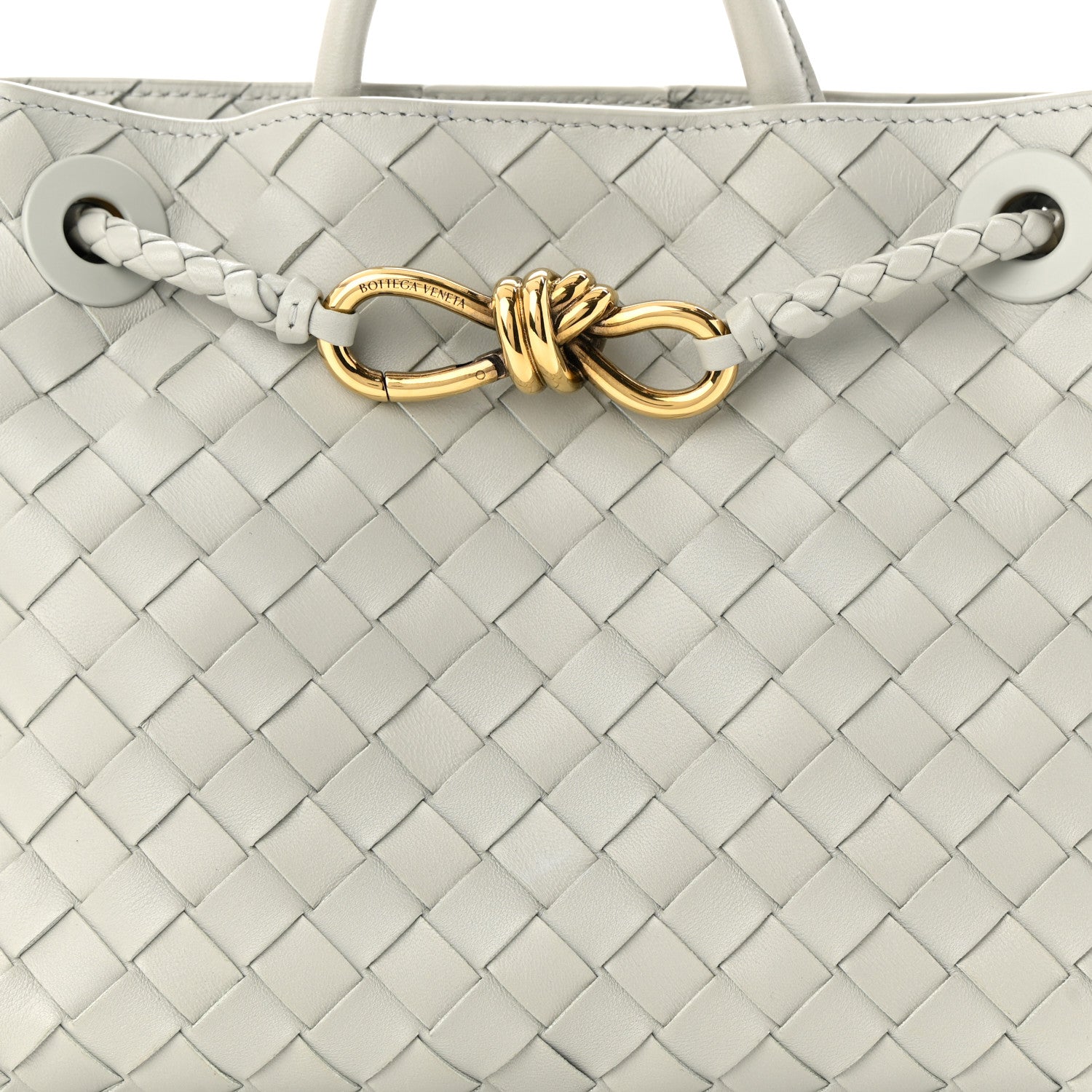 Bottega Veneta Nappa Intrecciato Small Andiamo Shoulder Bag Agate Grey 7 of 9
