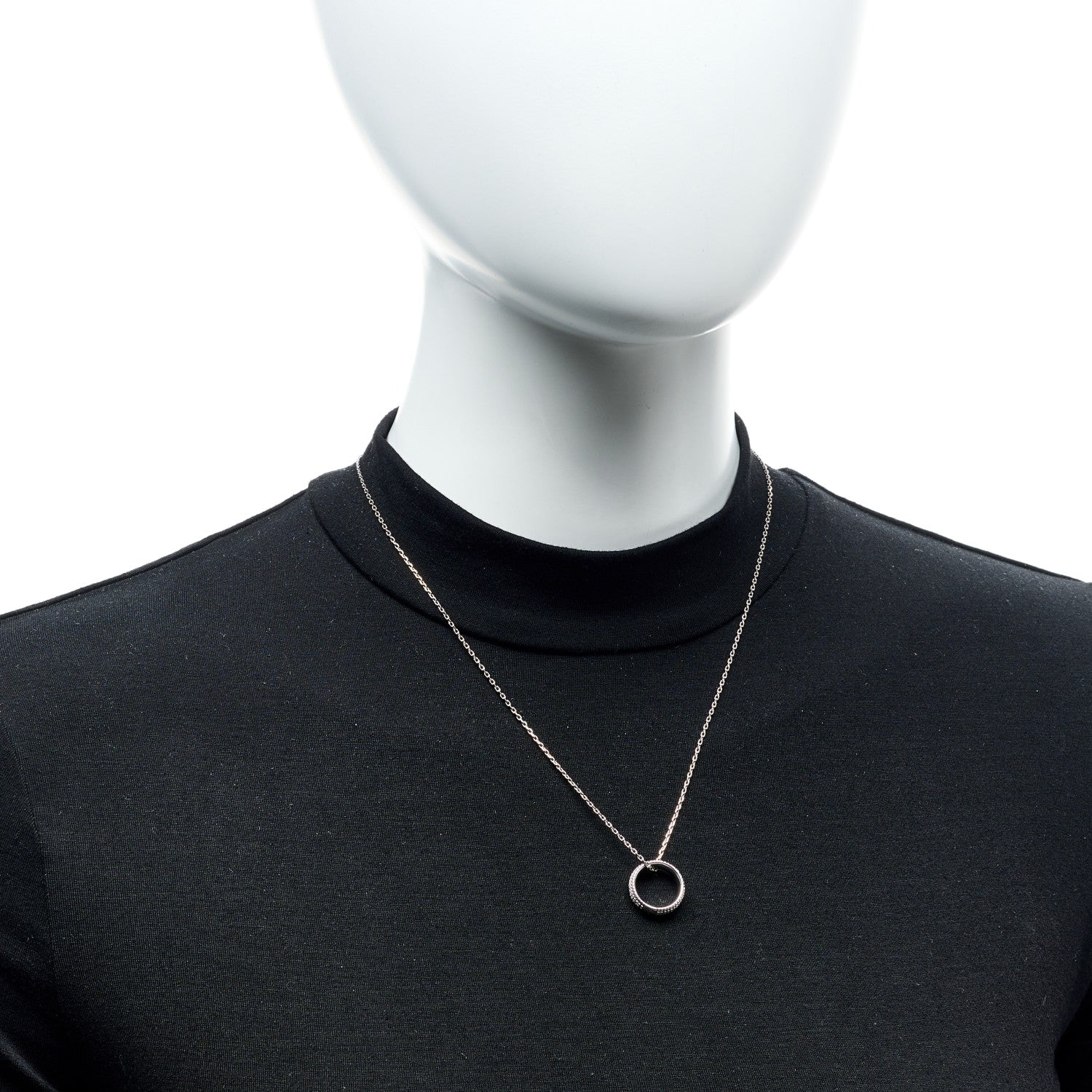 Damiani 18K White Gold Diamond Metropolitan Dream Pendant Necklace 2 of 8