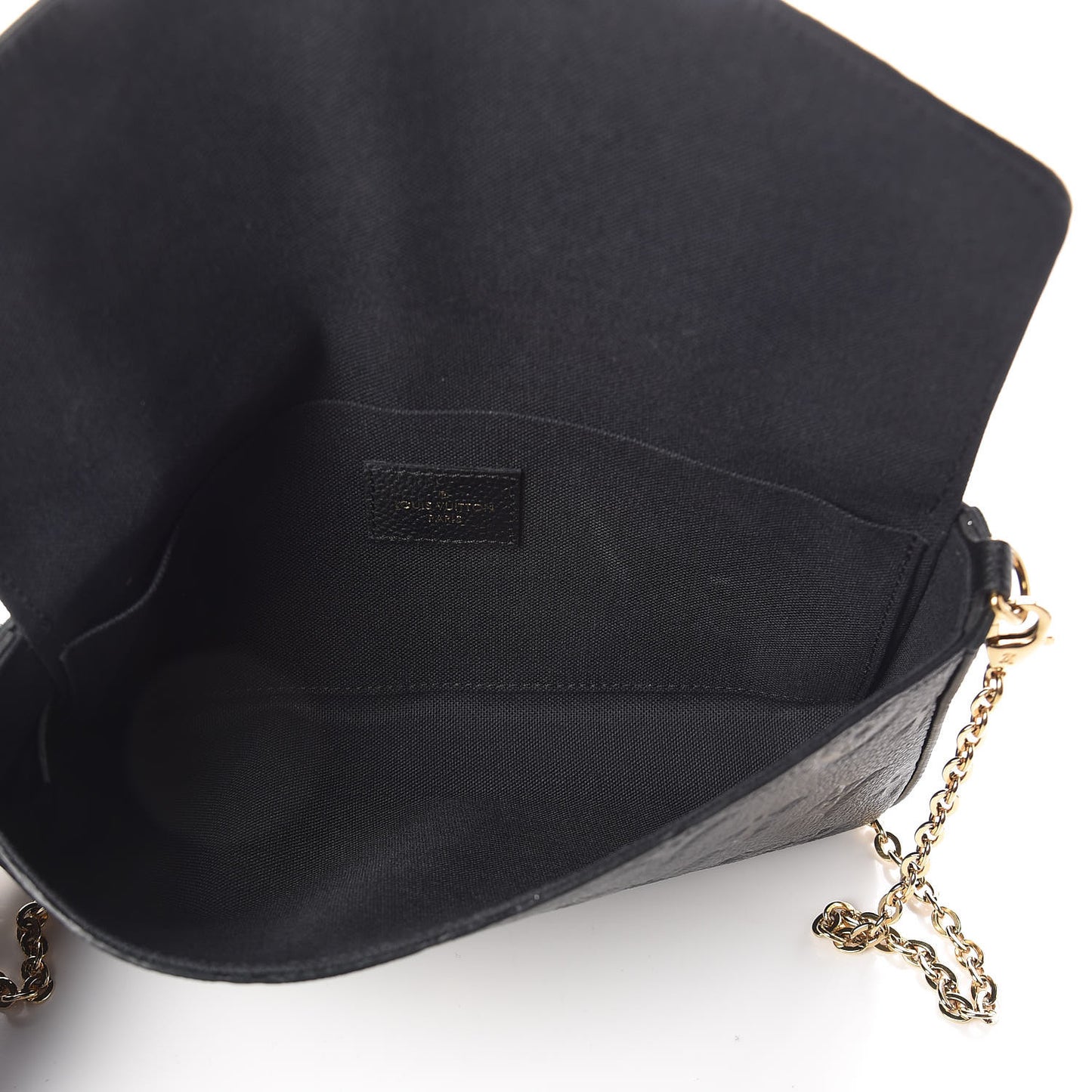 Empreinte Pochette Felicie Chain Wallet Black