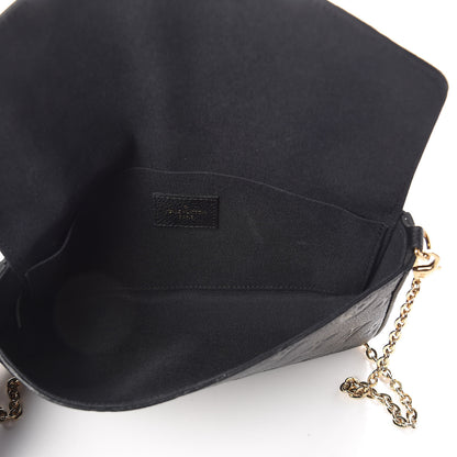 Louis Vuitton Empreinte Pochette Felicie Chain Wallet Black 6 of 10