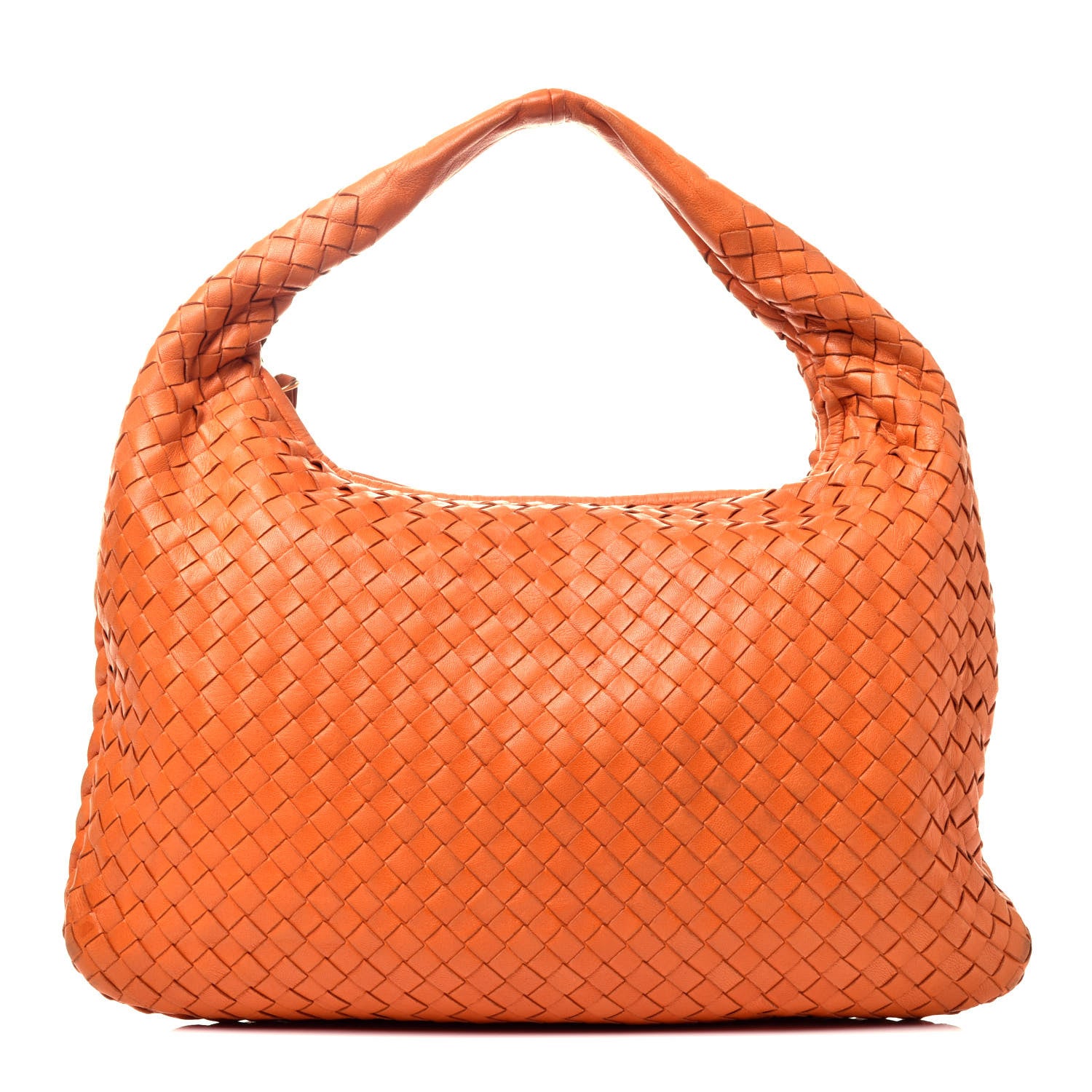 Bottega Veneta Nappa Intrecciato Medium Veneta Hobo Orange 1 of 10