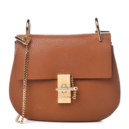 Chloe Grained Lambskin Drew Shoulder Bag Caramel 1 of 8