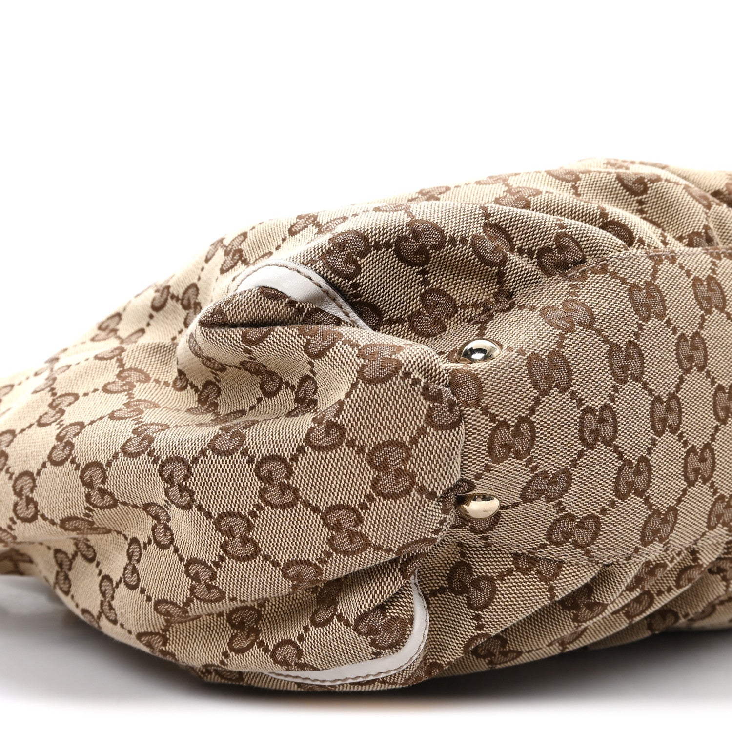 Gucci Monogram D Gold Tote  White 9 of 10