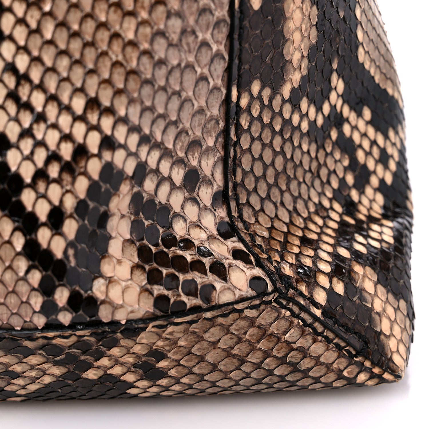 Fendi Snakeskin Forever Maxi Baguette Beige 12 of 12