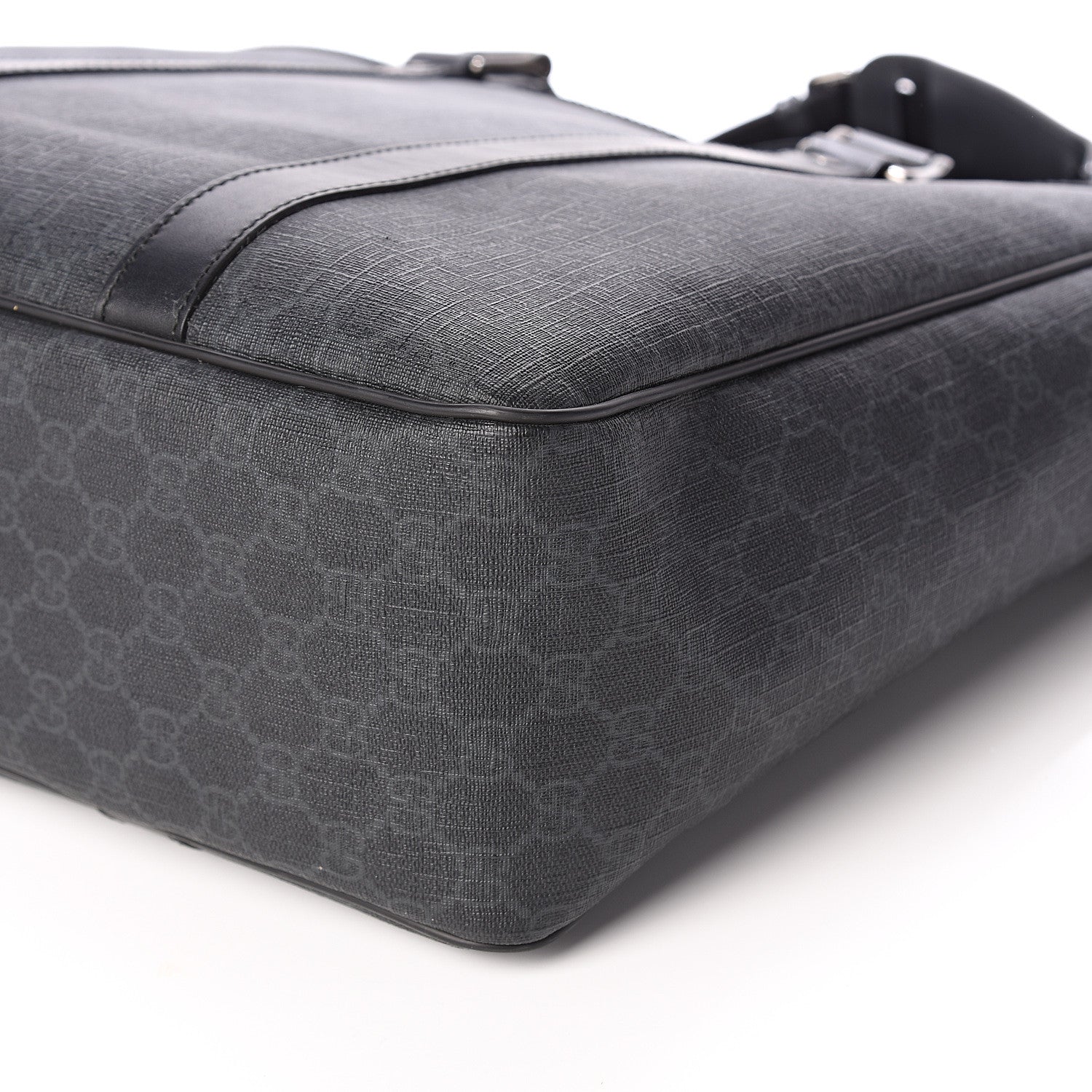 Gucci GG Supreme Monogram Tote Black Grey 8 of 8