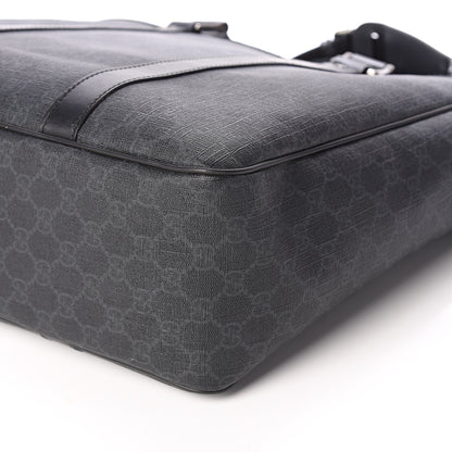 Gucci GG Supreme Monogram Tote Black Grey 8 of 8