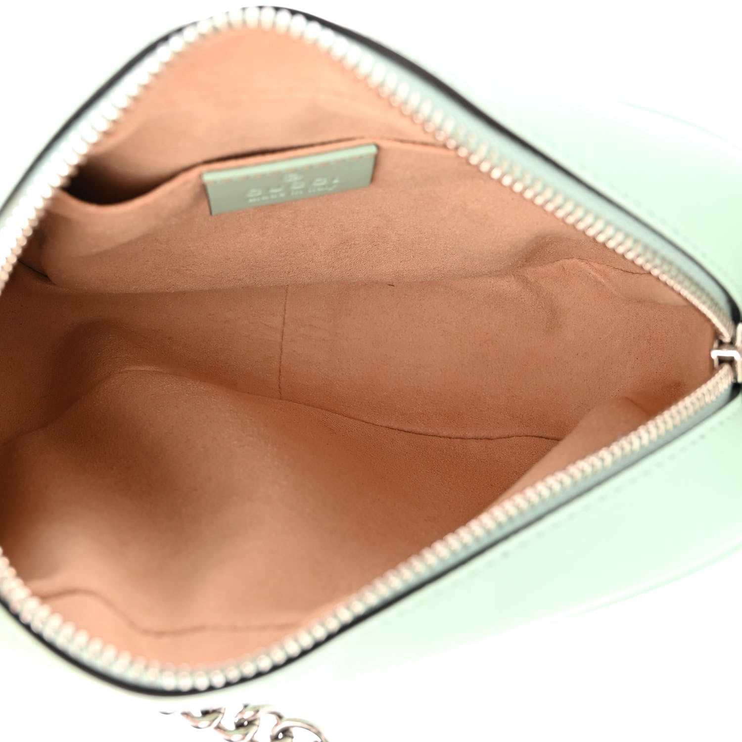Gucci Calfskin Matelasse Mini GG Marmont Chain Shoulder Bag Water Green 5 of 10