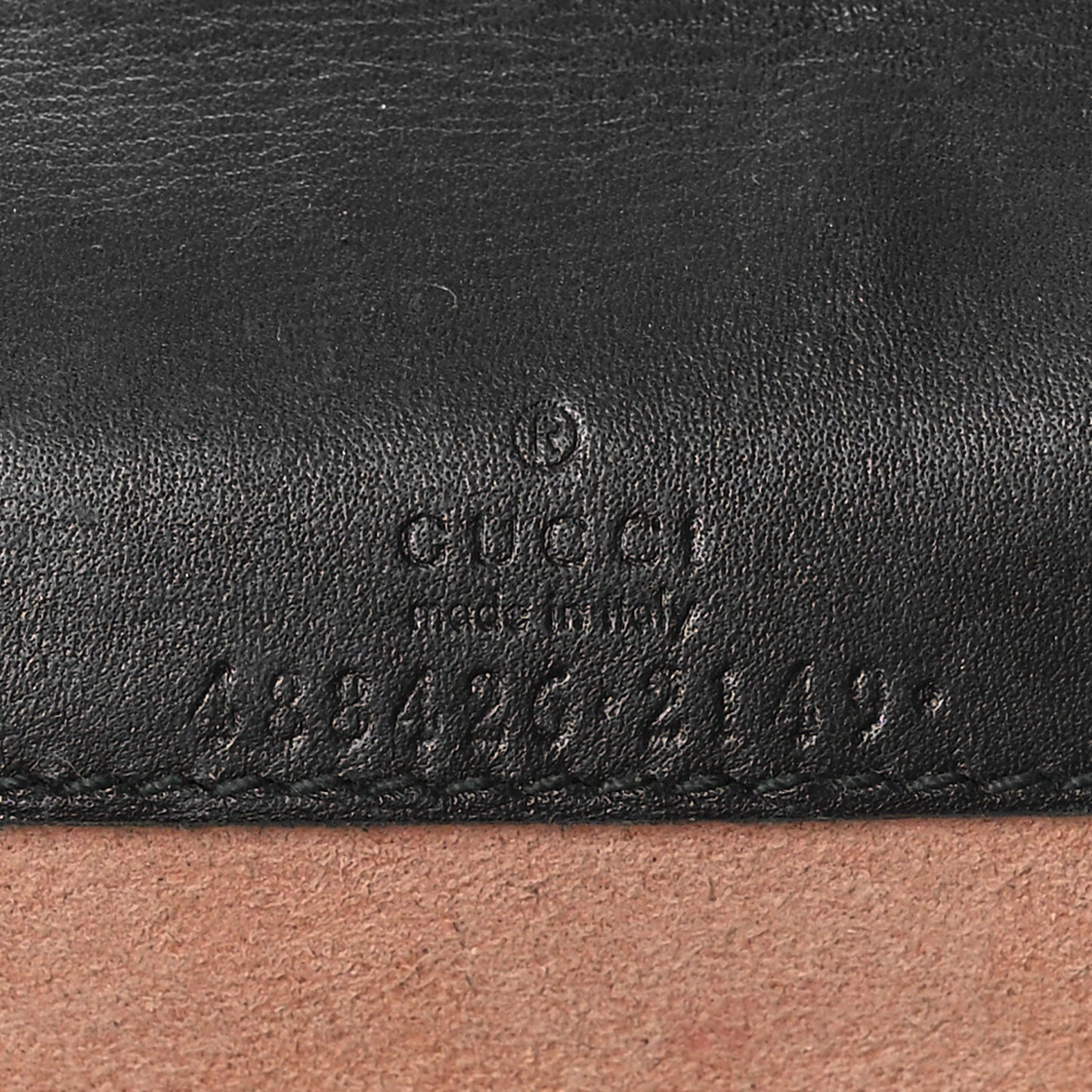 Calfskin Matelasse Mini Animal Studs GG Marmont Bag Black