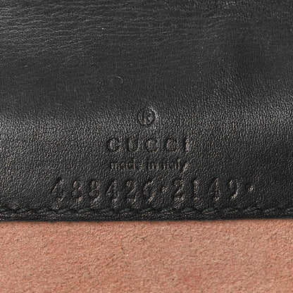 Gucci Calfskin Matelasse Mini Animal Studs GG Marmont Bag Black 6 of 11