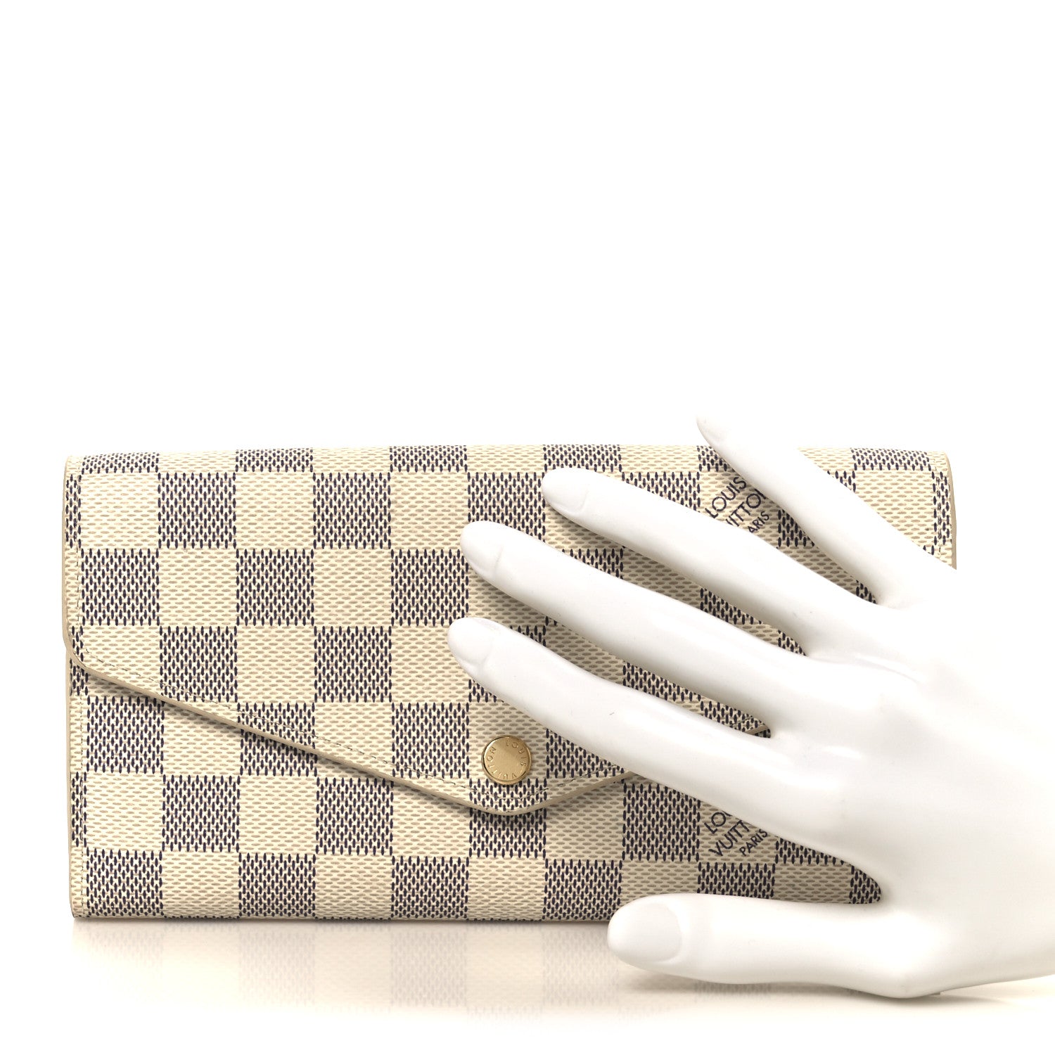 Louis Vuitton Damier Azur Sarah Wallet NM 2 of 7