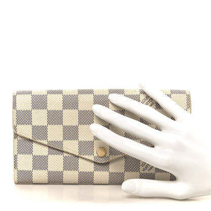 Louis Vuitton Damier Azur Sarah Wallet NM 2 of 7