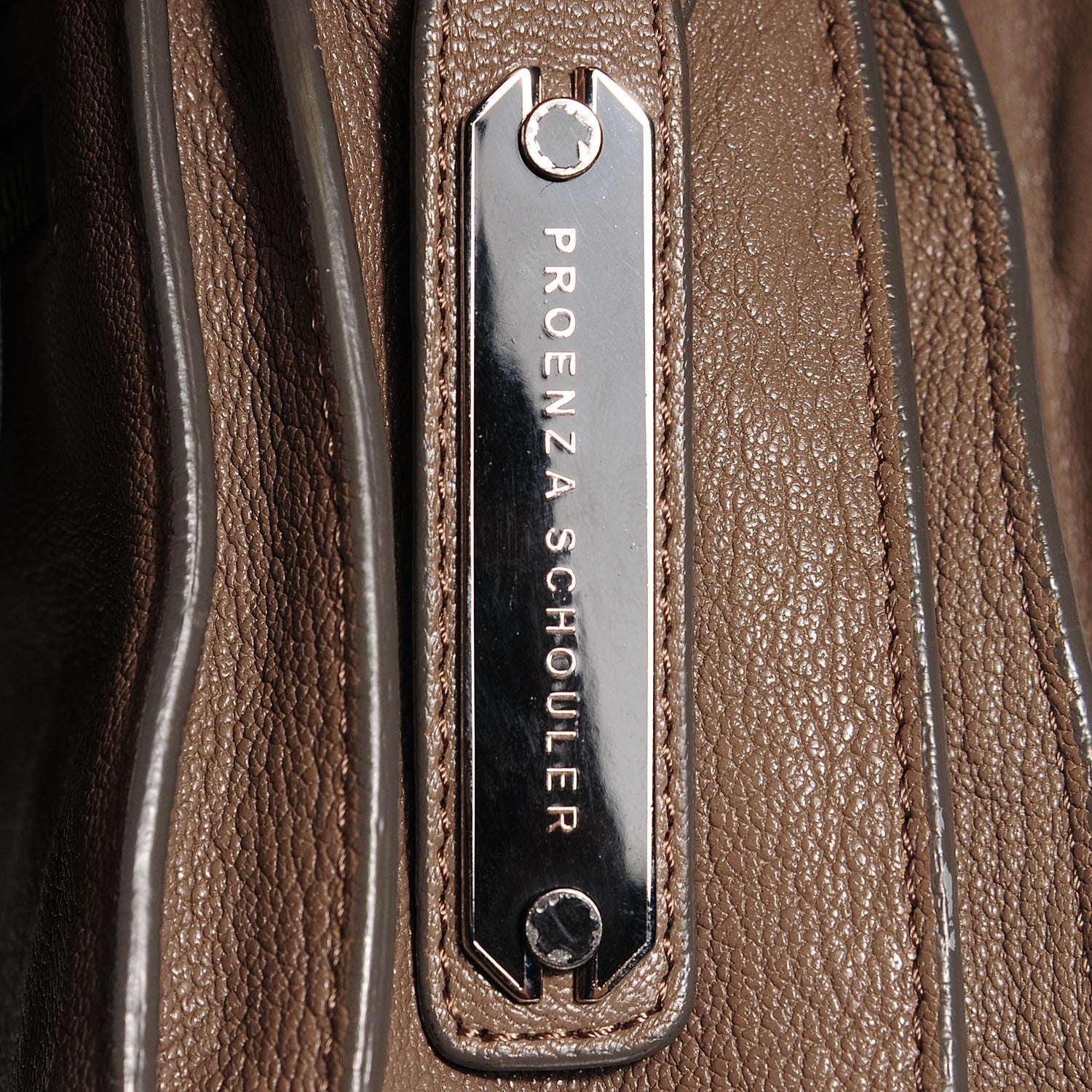 Proenza Schouler Lambskin PS1 Pouch Smoke 10 of 11
