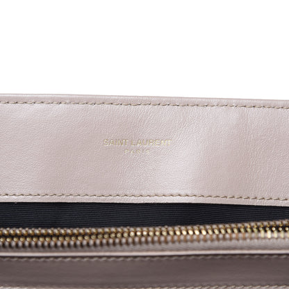 Saint Laurent Calfskin Y Quilted Monogram Medium Loulou Chain Satchel Light Natural 6 of 10