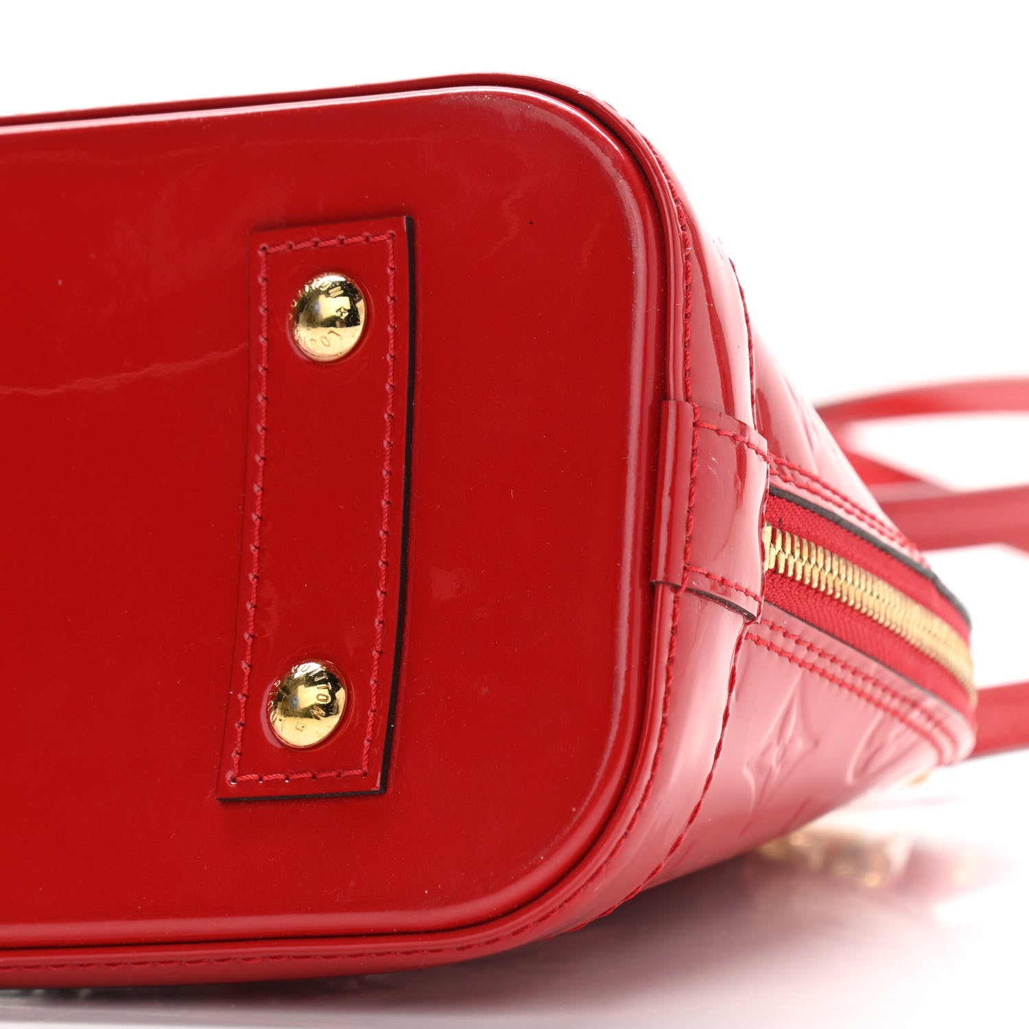 Louis Vuitton Vernis Alma BB Cherry 9 of 13