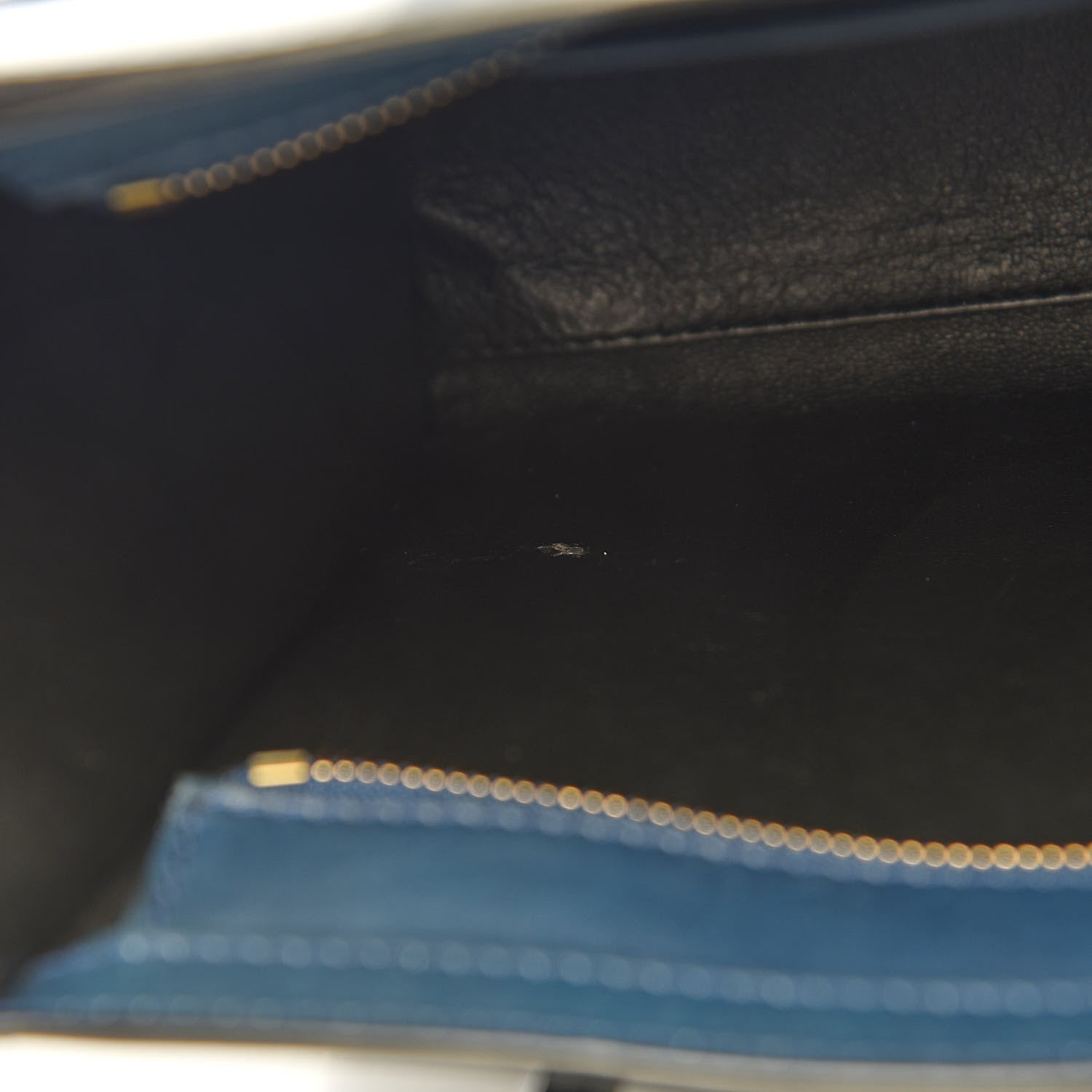 Celine Smooth Calfskin Nano Luggage Ocean Blue 8 of 19