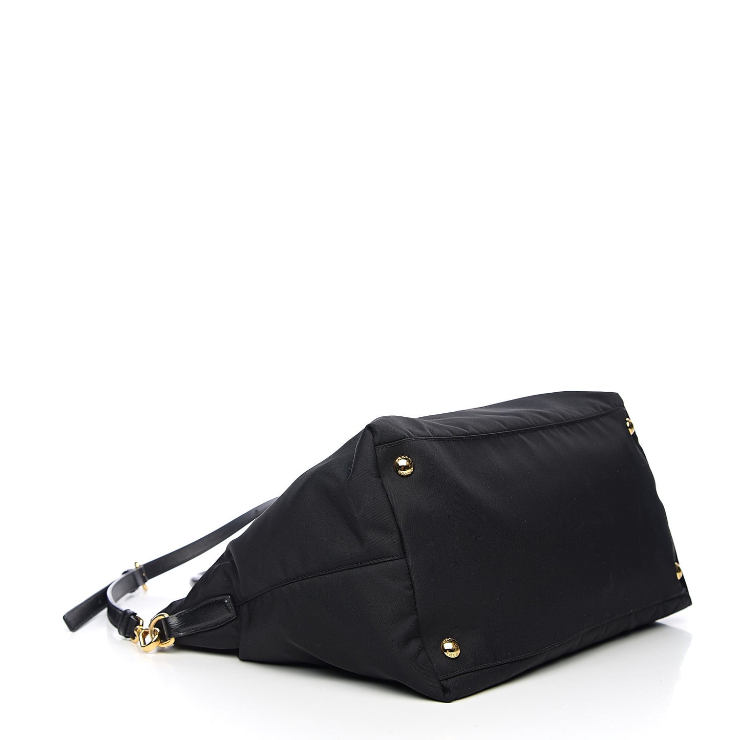 Tessuto Nylon Saffiano Tote Black