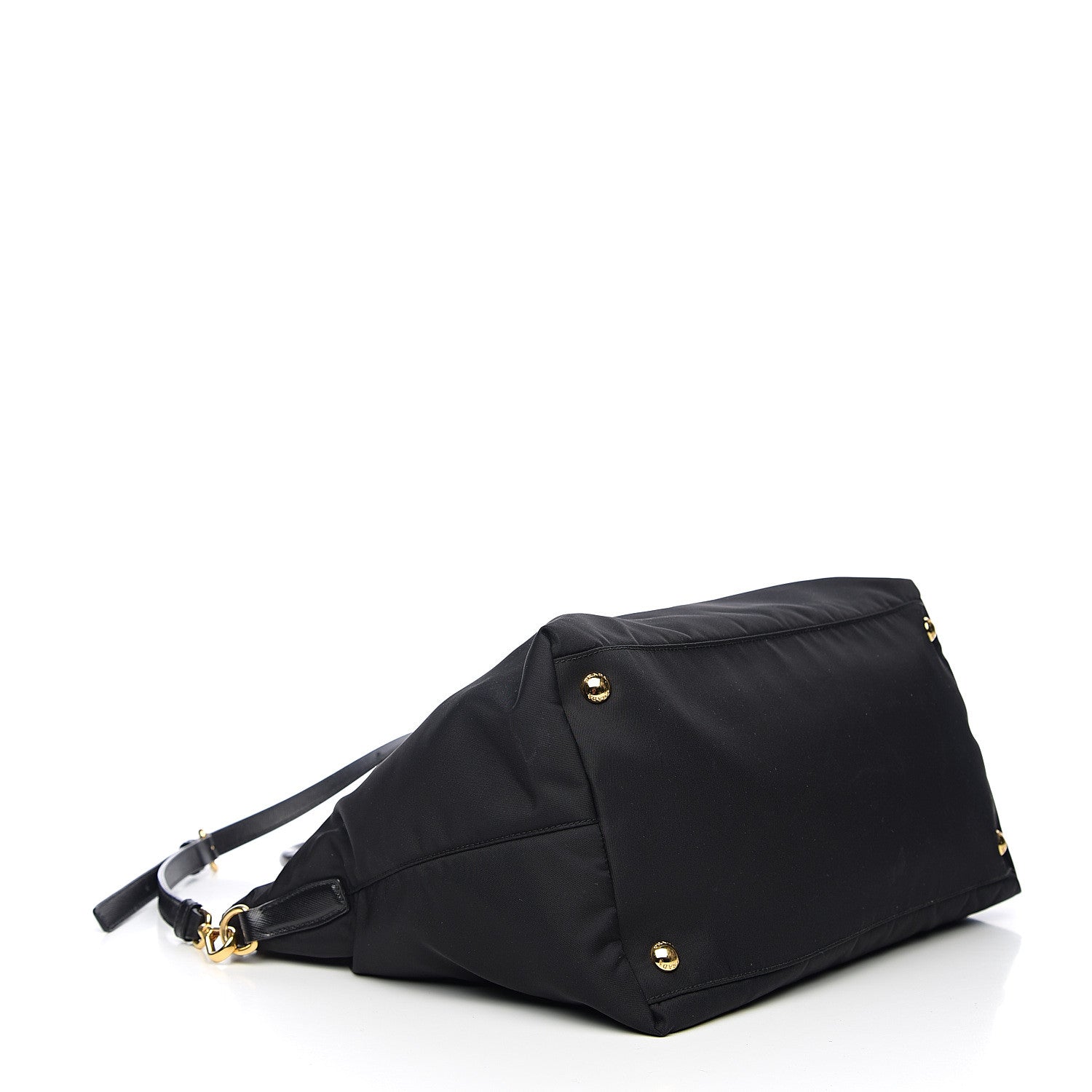 Prada Tessuto Nylon Saffiano Tote Black 3 of 8