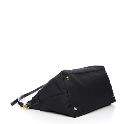 Prada Tessuto Nylon Saffiano Tote Black 3 of 8