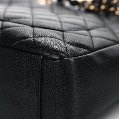 Chanel Caviar Quilted Petit Shopping Tote PST Black 9 of 9