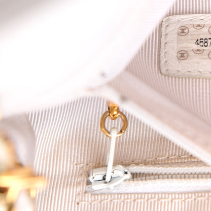 Chanel Caviar Flap Shoulder Bag White 8 of 20