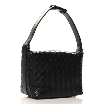 Bottega Veneta Calfskin Nappa Intrecciato Mini Wallace Black 3 of 10