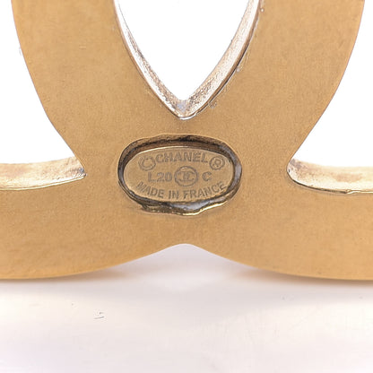 Chanel Metal Large CC Brooch Gold 4 of 5