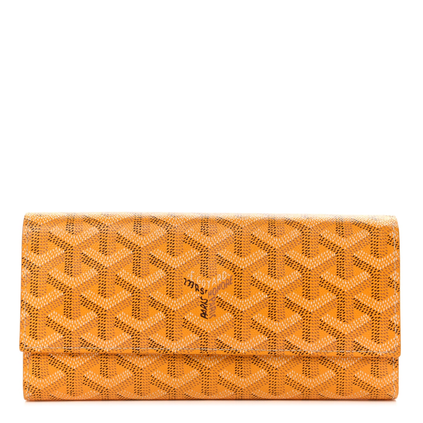 Goyardine Varenne Long Wallet Yellow