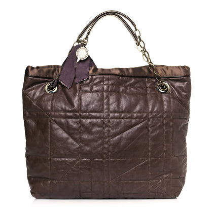 Lanvin Lambskin Quilted Amalia Cabas Tote Brown 1 of 23