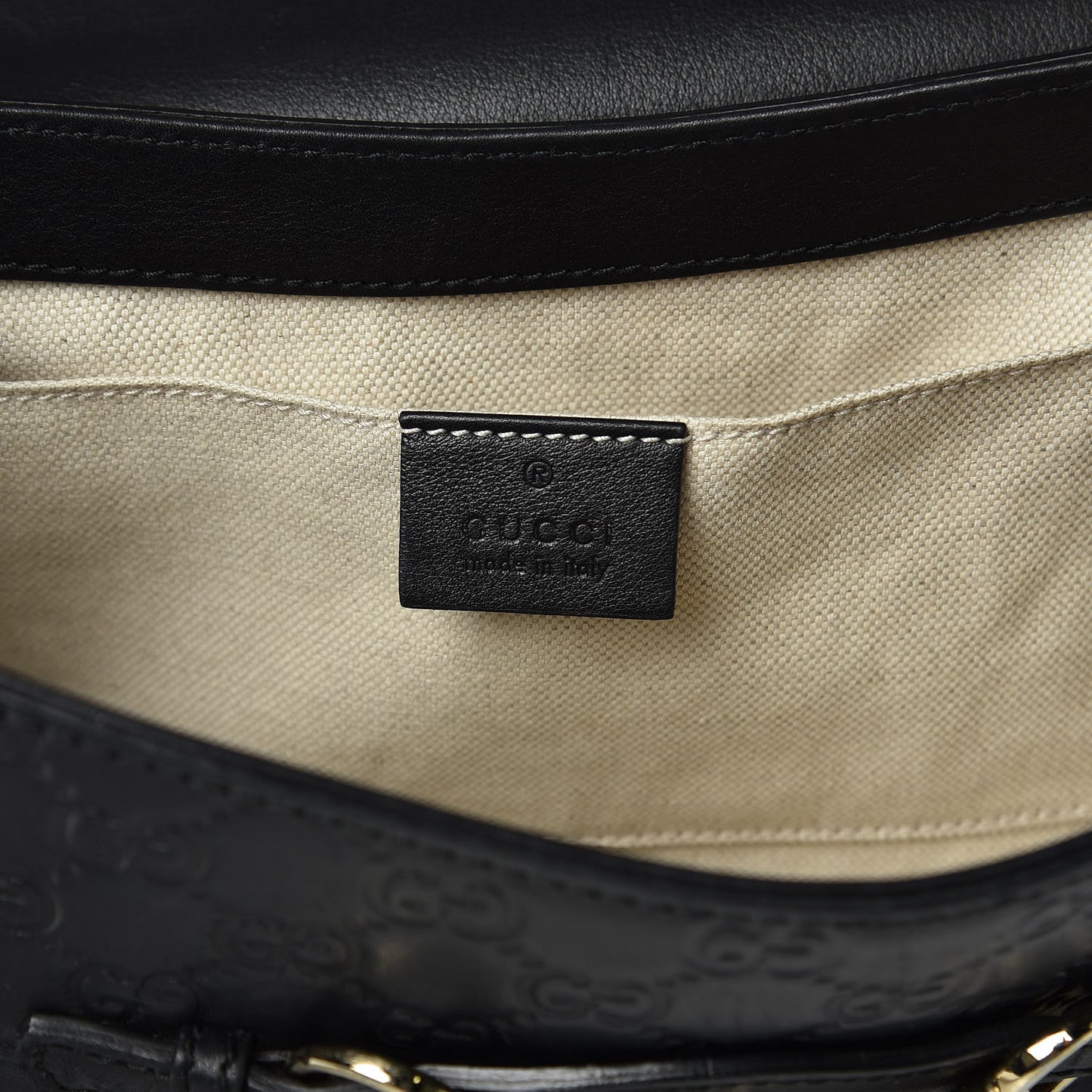 Guccissima Medium Emily Chain Shoulder Bag Black