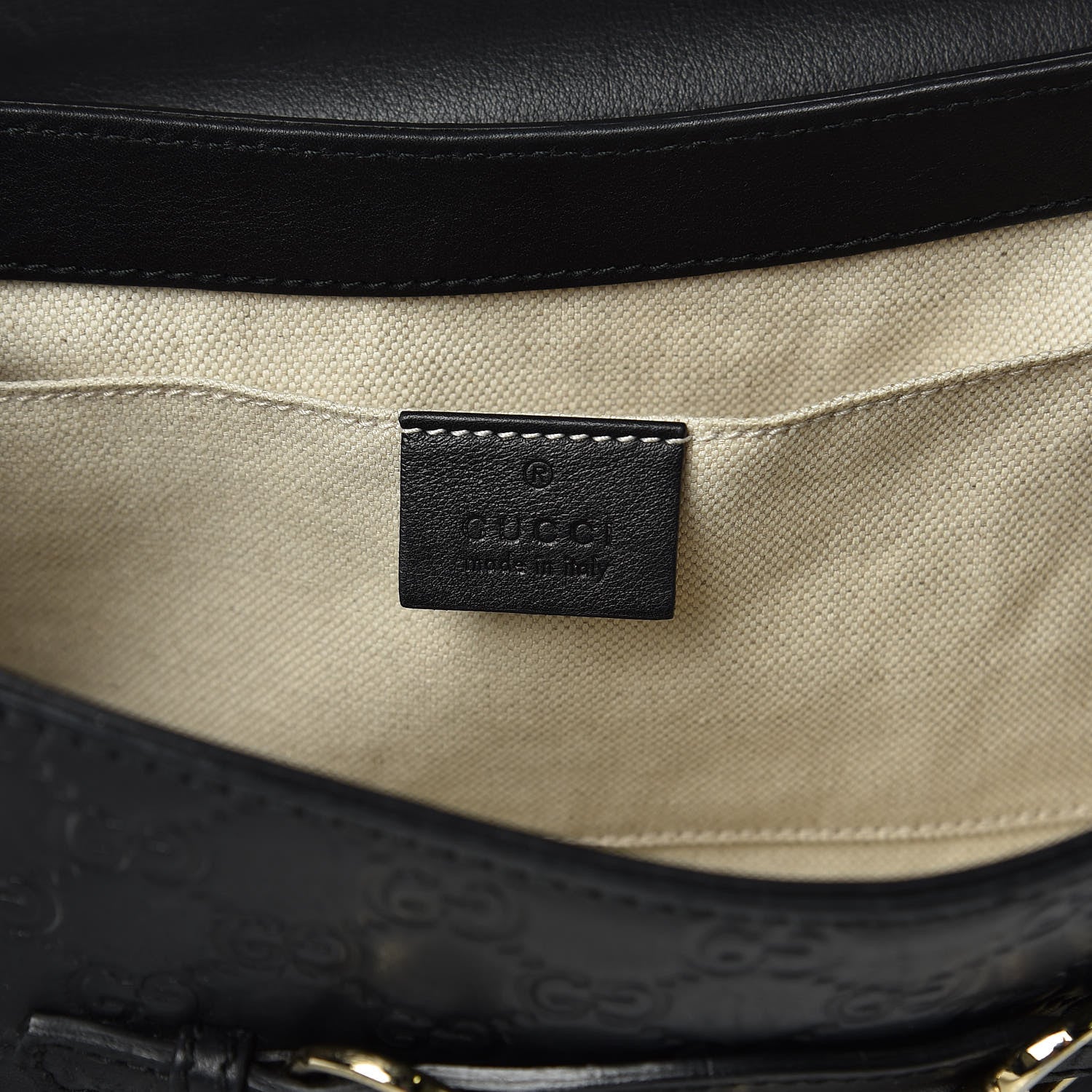 Gucci Guccissima Medium Emily Chain Shoulder Bag Black 6 of 17