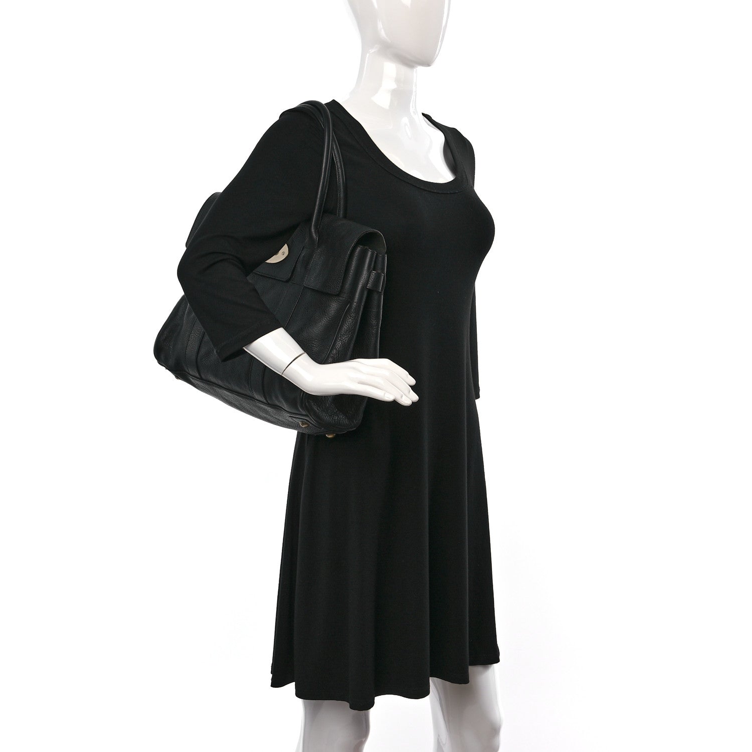 Mulberry Natural Leather Bayswater Black 2 of 11