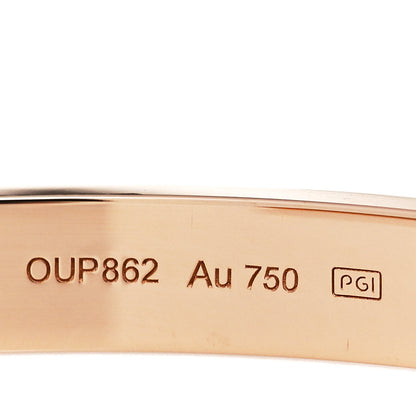 Cartier 18K Pink Gold LOVE Cuff Bracelet 17 4 of 5