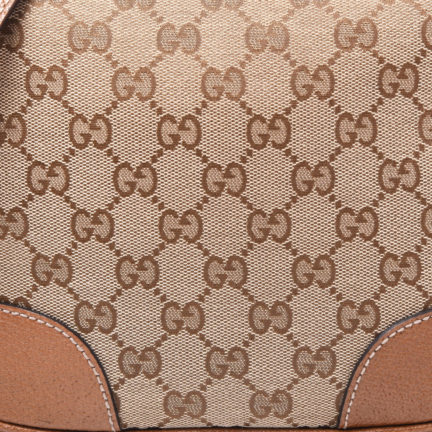 Monogram Mini Bree Messenger Bag Beige Tabacco