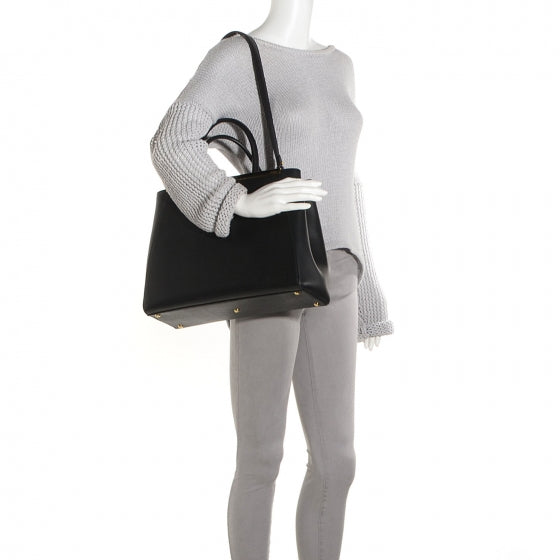 Vitello Elite Medium 2Jours Tote Black