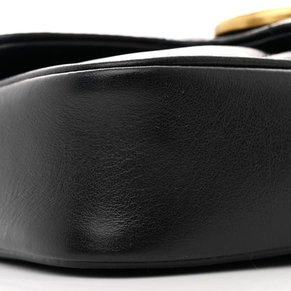 Gucci Calfskin Matelasse Super Mini GG Marmont Shoulder Bag Black 9 of 10