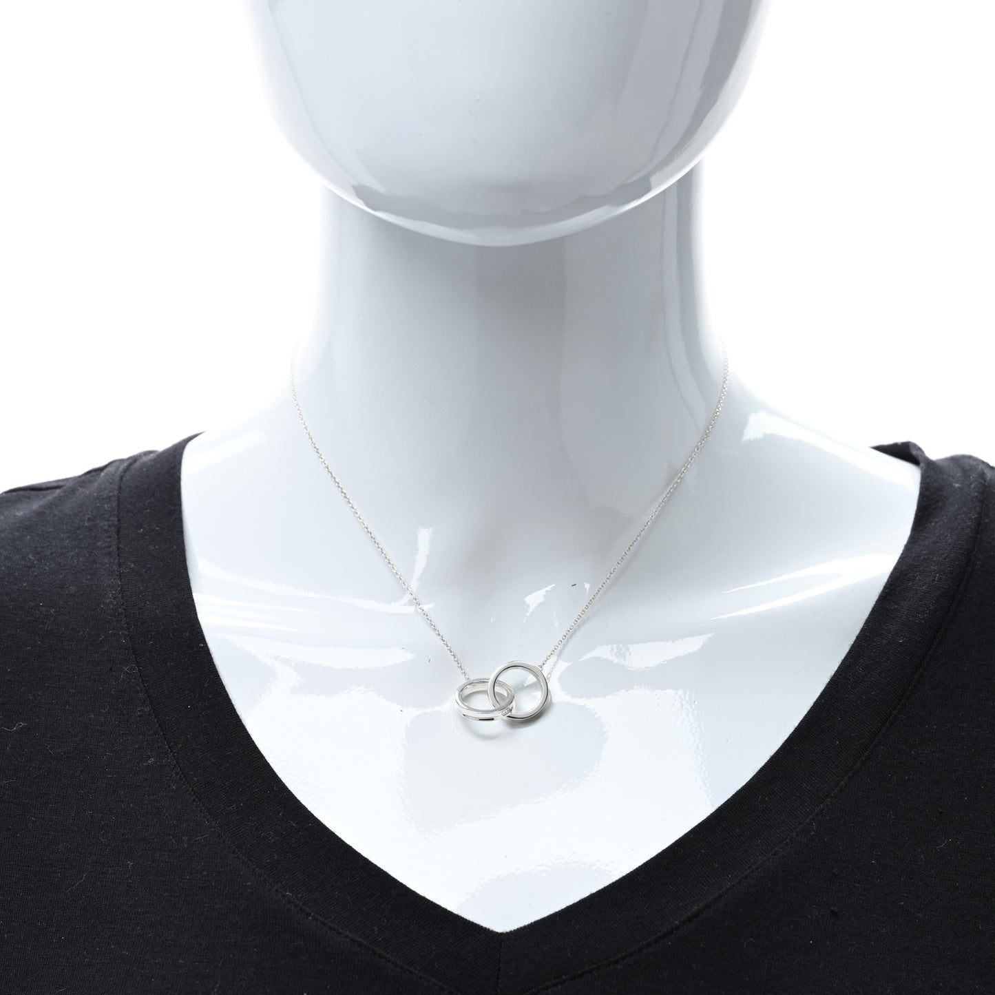 Sterling Silver 1837 Interlocking Circles Pendant Necklace