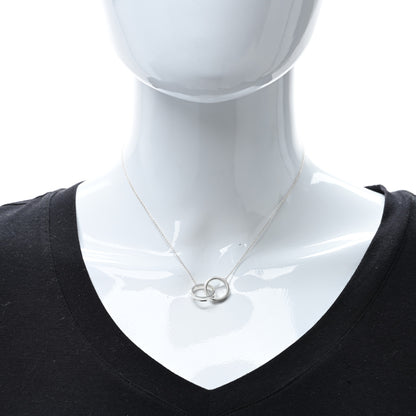 Tiffany Sterling Silver 1837 Interlocking Circles Pendant Necklace 3 of 4