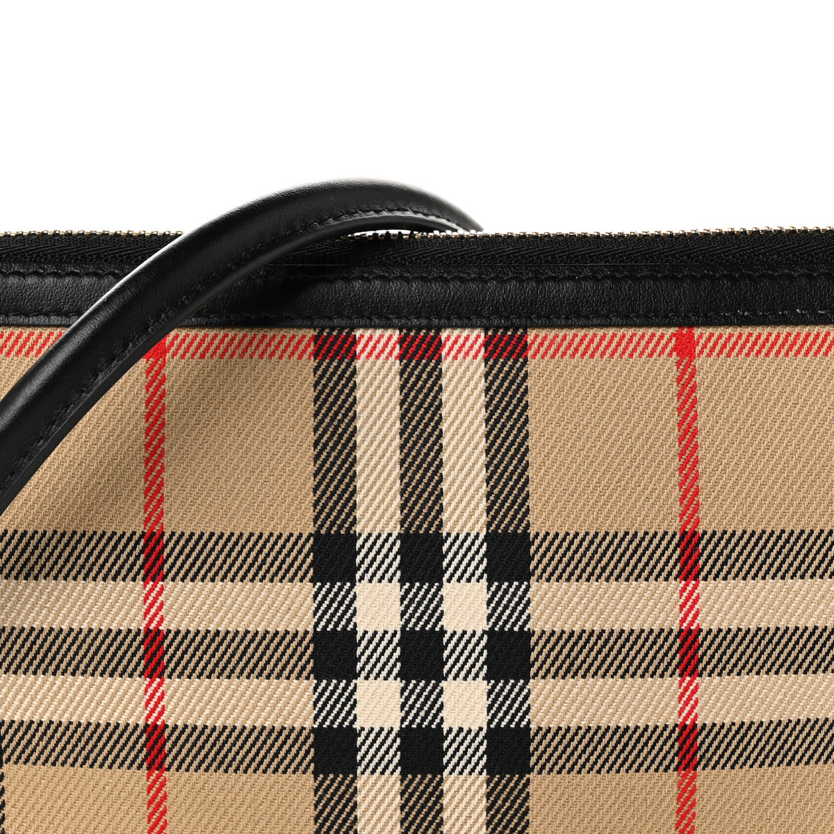 Vintage Check Calfskin Olympia Slim Pouch Archive Beige