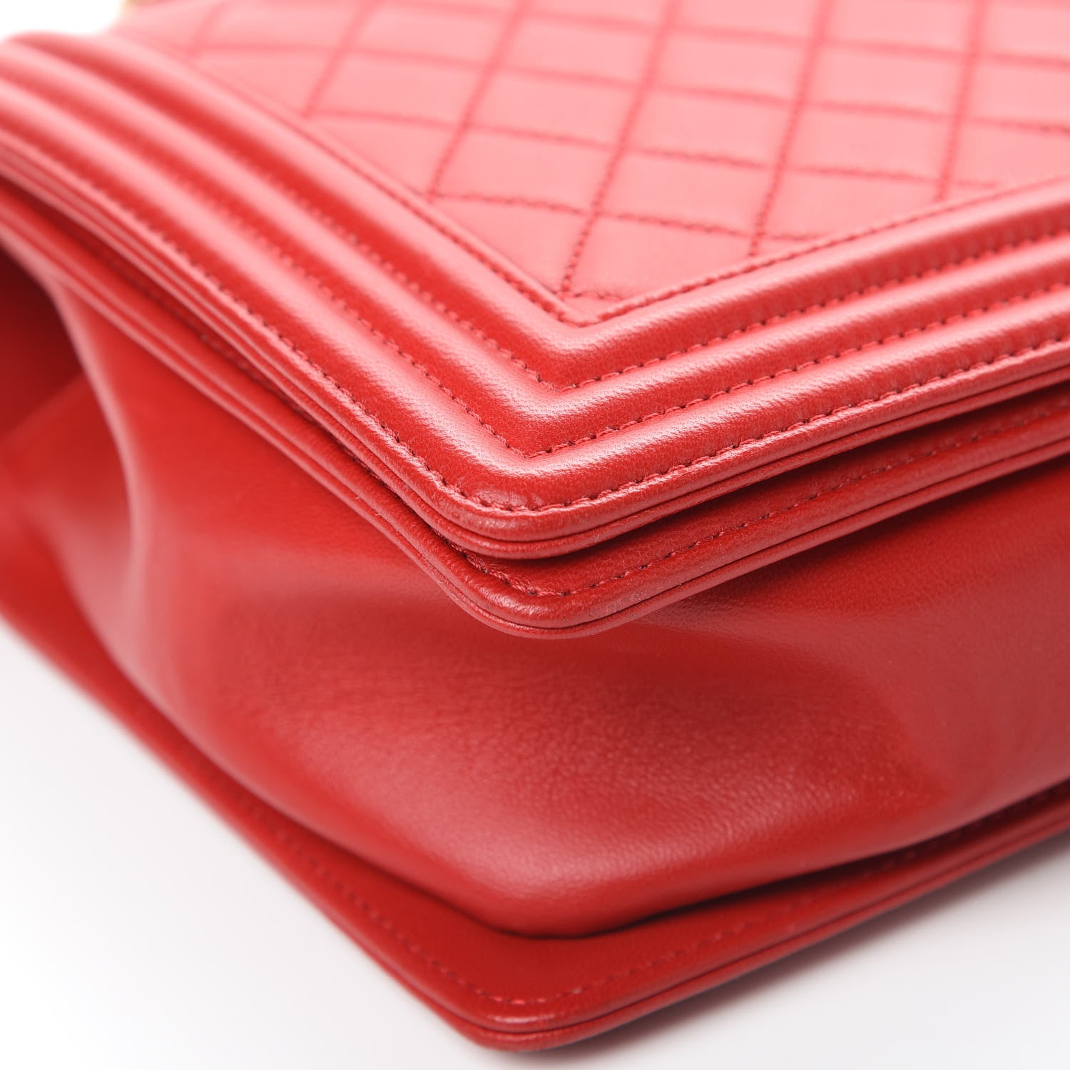 Chanel Lambskin Quilted New Medium Boy Flap Red 10 of 17