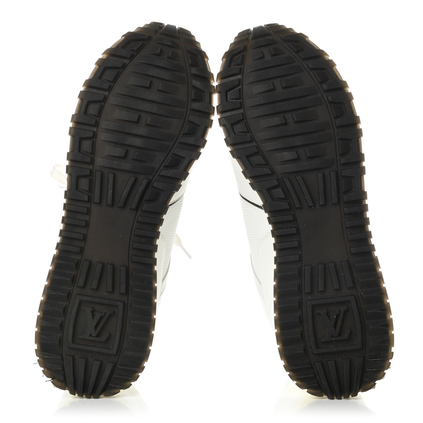 Calfskin Monogram Run Away Sneakers 38 White