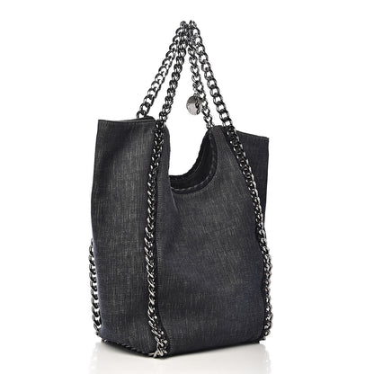 Stella McCartney Denim Chain Falabella Tote Blue 2 of 8