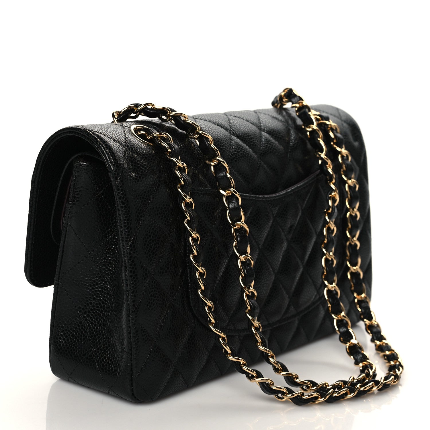 Chanel Caviar Quilted Medium Double Flap Black 3 of 11